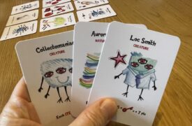 A game about selecting seven cards, speedily searching for synergies